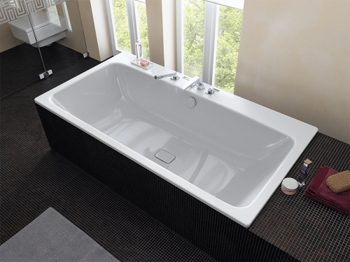 Ванна стальная Kaldewei ASYMMETRIC DUO, Mod.742, размер 180х90, Easy clean, alpine white, без ножек (274200013001) фото 3