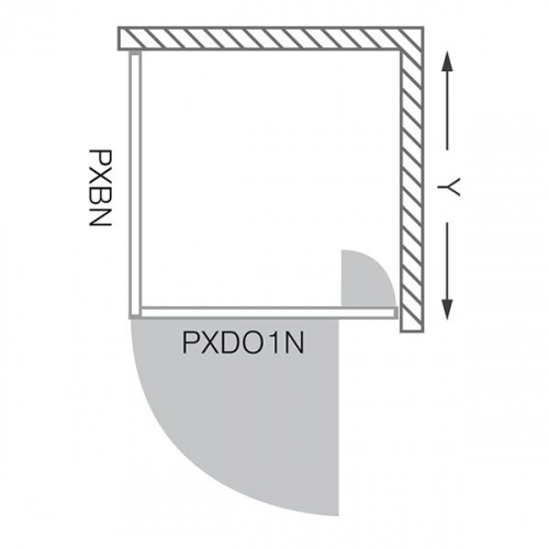 Душевая дверь Roth Proxima line 100см PXDO1N/1000 525-1000000-00-15 фото 3