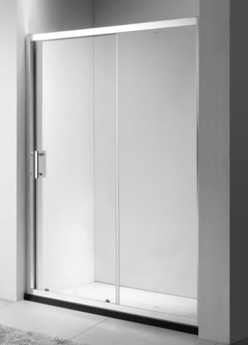 Душевая дверь Oporto  8007-1CH 170х190  раздвижная стекло прозрачное