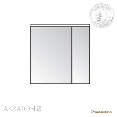 Зеркало-шкаф Акватон Брук 80 1A200602BC010