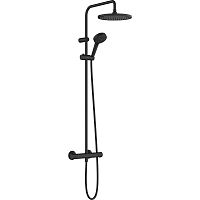 Душевая система Hansgrohe Vernis Blend Showerpipe 240 1jet с термостатом, черный матовый (26426670)
