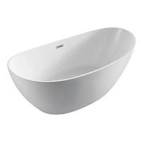 Ванна акриловая Azario GLASGOW 180х80, свободностоящая, в комплекте с сифоном и металлической рамой, цвет белый (GLA18080)