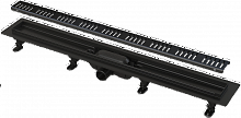 Душевой лоток Alcadrain с черной матовой решеткой (APZ10BLACK-550M)