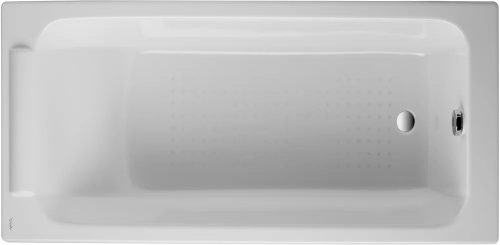 Ванна чугунная Jacob Delafon PARALLEL 170x70 см с антискользящим покрытием, без отверстий для ручек, без ножек, белая (E2947-00)