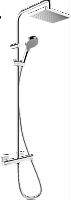 Душевая колонна Hansgrohe Vernis Shape Showerpipe 230 1jet Ecosmart с термостатом 26097000 хром