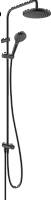 Душевая колонна Hansgrohe Vernis Blend Showerpipe 200 1jet Reno Ecosmart 26099670 черный матовый
