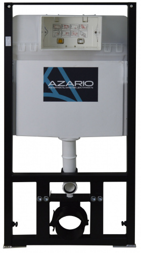 Сет AZARIO инсталляция с панелью смыва + унитаз Grado с сиденьем микролифт, чёрный матовый (AZ-8010-1000+AZ-8200-0013+AZ-0046-MB SP) фото 2