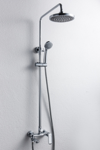 Душевая колонна Bravat OPAL со смесителем для ванны, поворотный излив, хром (F6125183CP-A3-RUS) фото 5