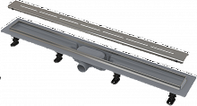 Душевой лоток Alcadrain с порогами из нержавеющей стали для перфорированной решетки (APZ18-650M)