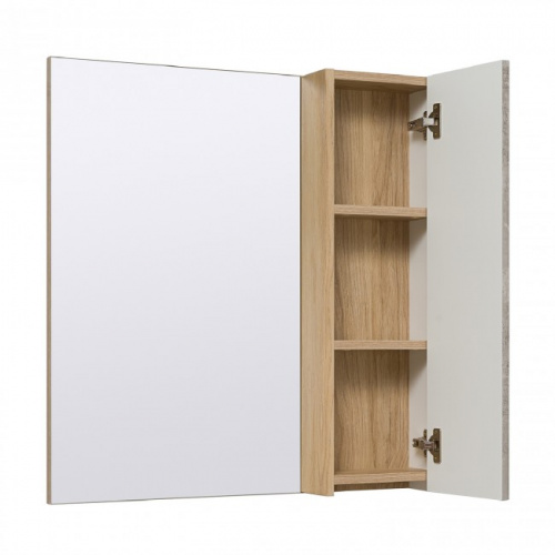 Зеркало-шкаф Runo Мальта 85 правый серыйдуб фото 2