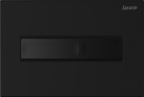 Сет LORANTO Инсталляция с кнопкой Line черная матовая + унитаз CANTO чёрный матовый с сиденьем микролифт (4501+7323+CS-203HM-MB) фото 4