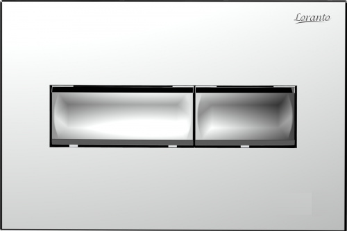 Сет LORANTO Инсталляция с кнопкой Line хром глянец + унитаз CANTO с сиденьем микролифт (4501+7322+CS-2003 HM) фото 5