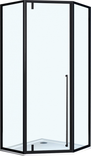 Душевой уголок Vincea Penta VSP-3P900CLB 90х90, профиль чёрный, стекло прозрачное фото 2