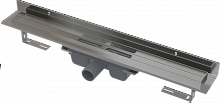 Водоотводящий желоб Alcaplast APZ16 Wall, для перфорированной решетки, с фиксированным воротником к стене, горизонтальный сток (APZ16-950)