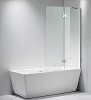 Шторка для ванны Oporto  804SMP 110х140 см распашная прозрачное стекло