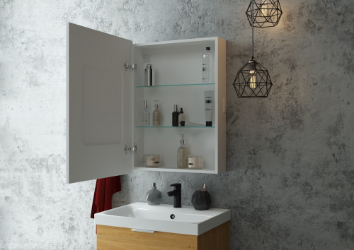 Зеркало-шкаф Континент Allure LED 550х800 левый фото 7