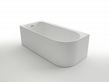 Ванна акриловая Azario LUTON 170x80 пристенная, в комплекте с сифоном и металлической рамой, левая, белая (LUT17080 L)
