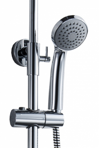 Душевая колонна Bravat OPAL C со смесителем для ванны, поворотный излив, хром (F6125183CP-A1-RUS) фото 3