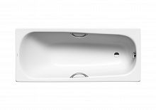 Ванна стальная Kaldewei SANIFORM PLUS STAR 160х75, alpine white, без ножек, с отверстиями для ручек (133300010001)