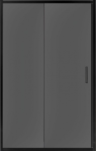 Душевая дверь в нишу Vincea Garda VDS-1G120CGB 120 см, профиль чёрный, стекло тонированное фото 3