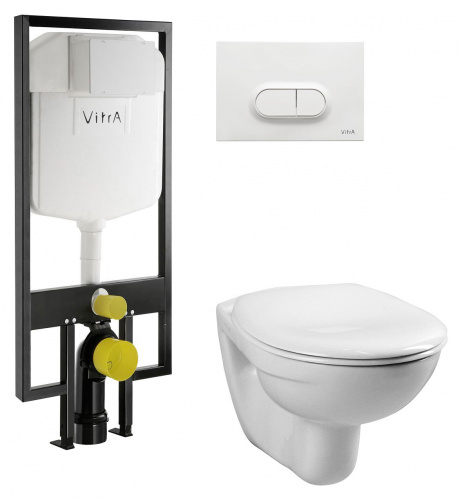 Комплект Vitra Normus: инсталляция + унитаз подвесной + сиденье 9773B003-7201