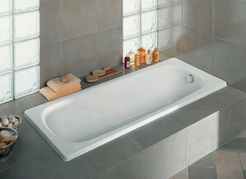 Ванна чугунная Jacob Delafon SOISSONS 170x70 без антискользящего покрытия, без отверстий для ручек, без ножек, белая (E2921-00) фото 2
