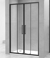 Душевая дверь Oporto  8007-2B 130х190  раздвижная стекло прозрачное