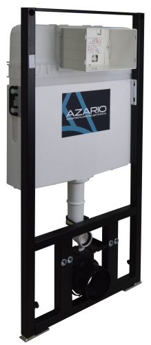 Сет AZARIO инсталляция с панелью смыва + Grado с сидением микролифт +клавиша 0120, хром глянцевый (AZ-8010-1000+AZ-8200-0084/AZ-P57-0120+AZ-0046N) фото 2