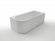 Ванна акриловая Azario LUTON 170x80, пристенная, в комплекте с сифоном и металлической рамой, правая, белая ( LUT17080 R )