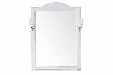 Зеркало ASB-Woodline Салерно 65  белый патина серебро