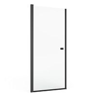 Душевая дверь Roca CAPITAL распашная 90х195, толщина полотна 6мм универсальная, цвет профиля черный